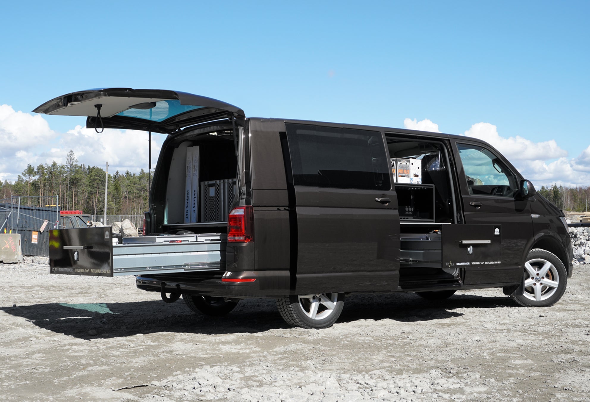 Smartfloor bilinredning Transporter 6 (lång) - Bild 5