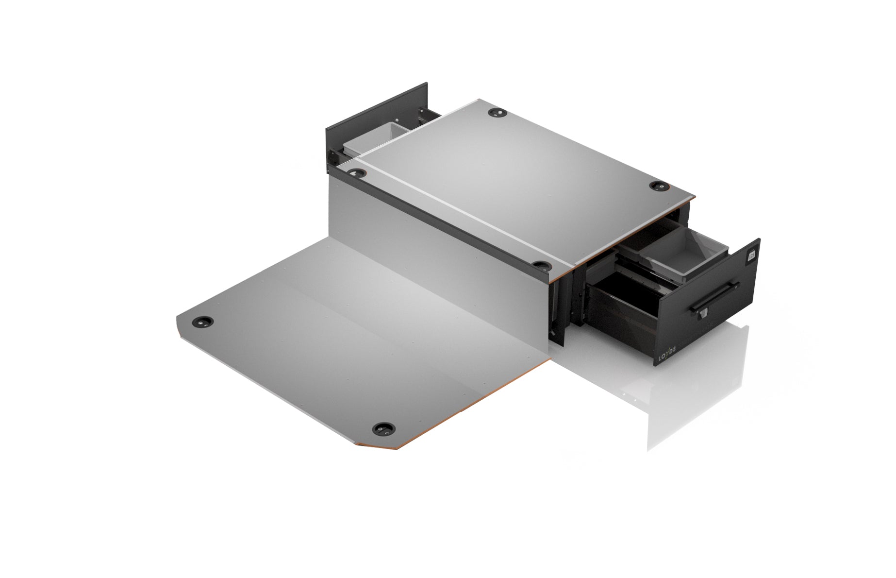 Smartfloor bilinredning frontmodul Transporter (kort)