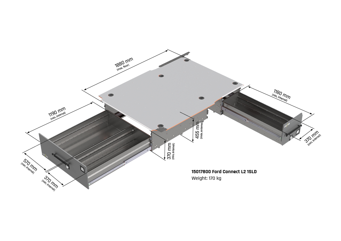 Smartfloor Inredning och styling Ford Transit Connect - Bild 5