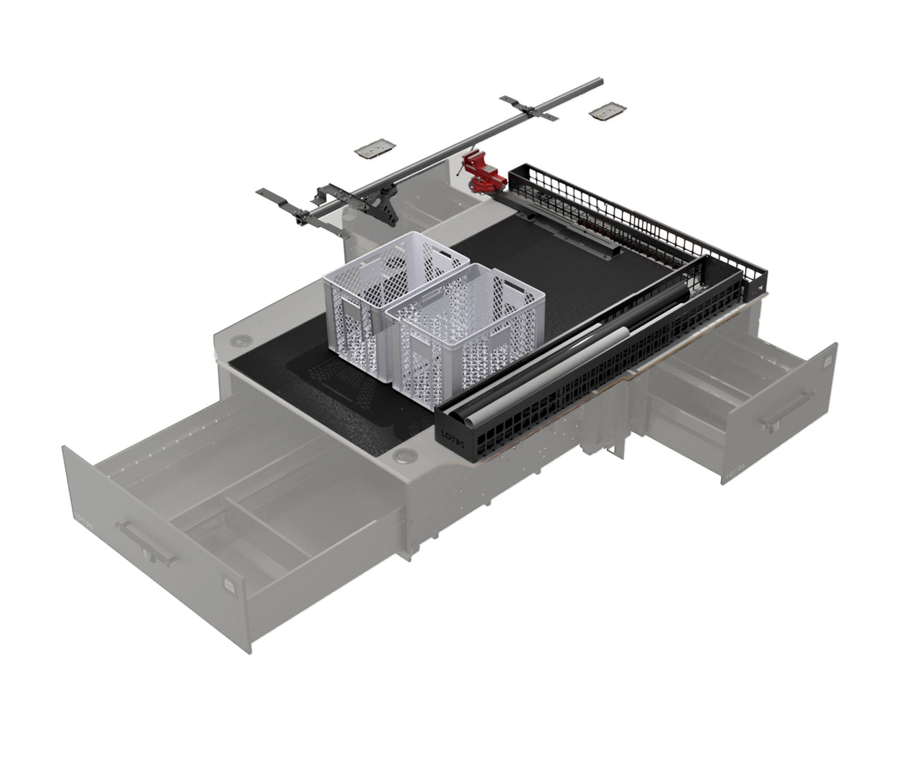 Verktygsinredning rörmokare liten skåpbil - Caddy Maxi